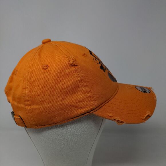 KV Sports Men's Slideback Hat Orange Adjustable Graphic Monkey Logo Shiny - Picture 5 of 9
